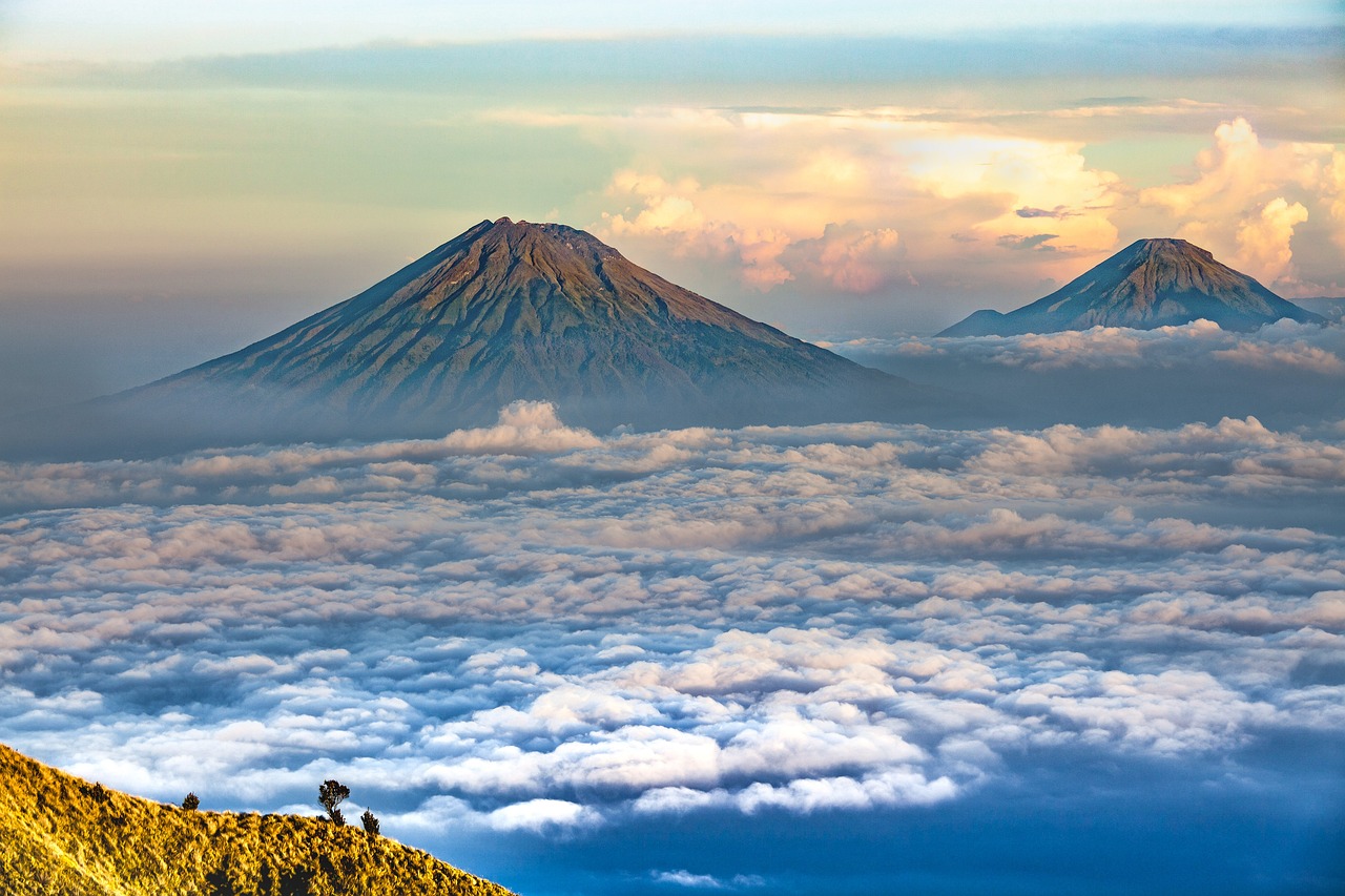 Java mountain landscape near Ciremai